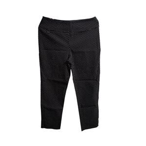 Lisette L Montreal Pants Womens 6 Polka Dot Pull On Stretch Crop Capri Trousers